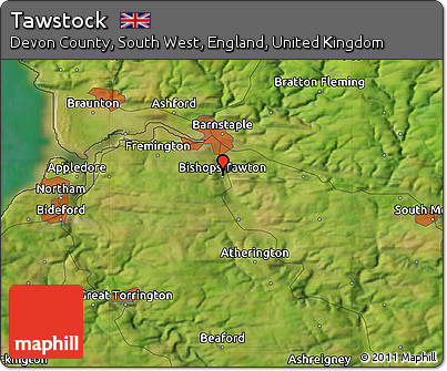 Satellite Map of Tawstock