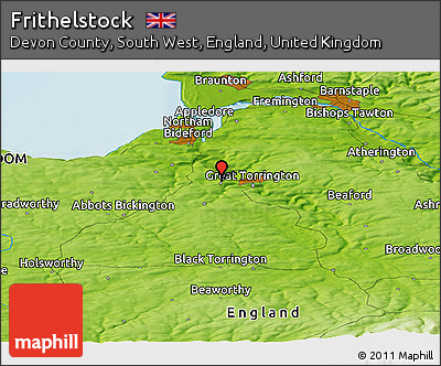 Physical Panoramic Map of Frithelstock
