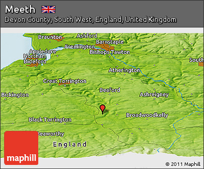 Physical Panoramic Map of Meeth