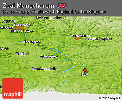 Physical Panoramic Map of Zeal Monachorum