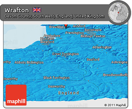 Political Panoramic Map of Wrafton