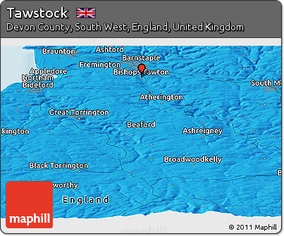 Political Panoramic Map of Tawstock