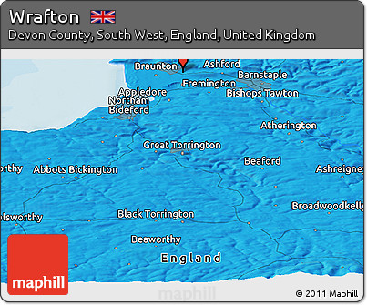 Political Panoramic Map of Wrafton