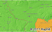Political Map of the area around 50° 55' 47" N, 54° 28' 30" E