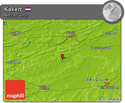 Physical 3D Map of Kakert