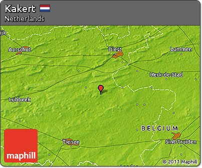 Physical 3D Map of Kakert