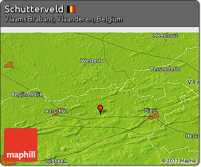 Physical 3D Map of Schutterveld