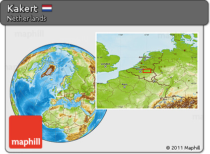 Physical Location Map of Kakert