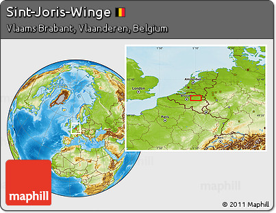 Physical Location Map of Sint-Joris-Winge