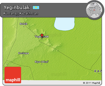 Physical 3D Map of Yeginbulak