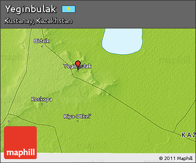 Physical 3D Map of Yeginbulak