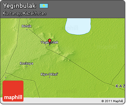 Physical 3D Map of Yeginbulak