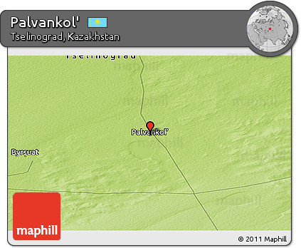 Physical Panoramic Map of Palvankol'