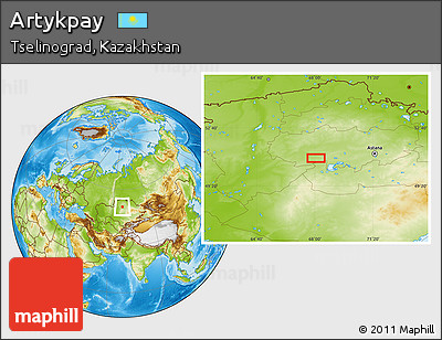 Physical Location Map of Artykpay
