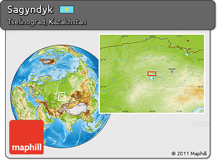 Physical Location Map of Sagyndyk