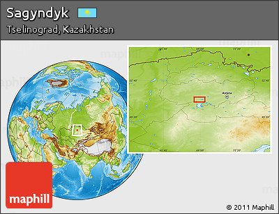 Physical Location Map of Sagyndyk