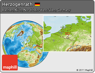 Physical Location Map of Herzogenrath