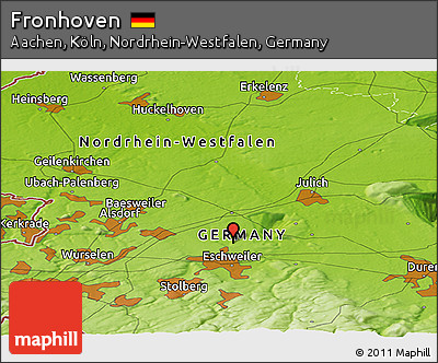 Physical Panoramic Map of Fronhoven