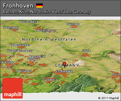 Satellite Panoramic Map of Fronhoven