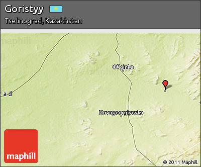 Physical 3D Map of Goristyy