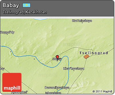 Physical 3D Map of Babay