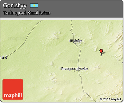 Physical 3D Map of Goristyy