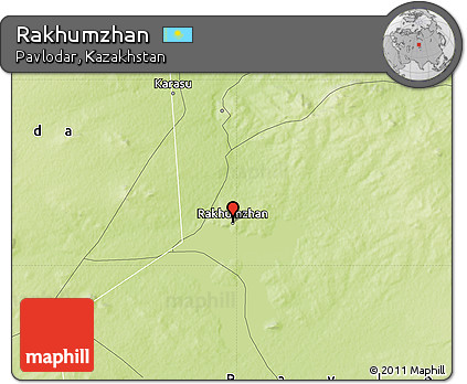 Physical Map of Rakhumzhan