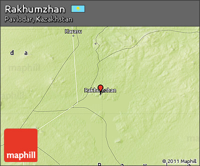 Physical Map of Rakhumzhan