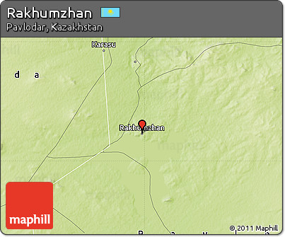 Physical Map of Rakhumzhan