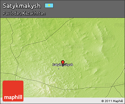 Physical 3D Map of Satykmakysh
