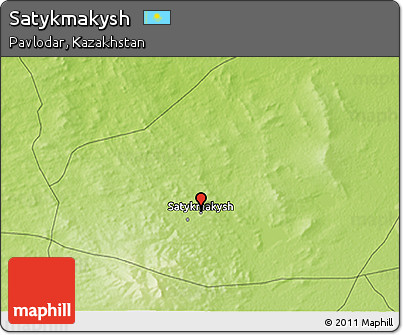 Physical 3D Map of Satykmakysh