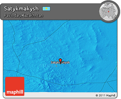 Political 3D Map of Satykmakysh