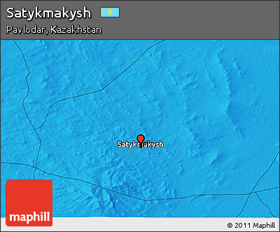 Political 3D Map of Satykmakysh