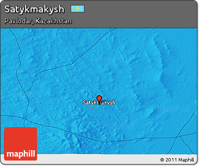 Political 3D Map of Satykmakysh
