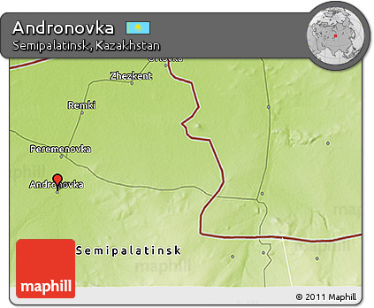 Physical 3D Map of Andronovka