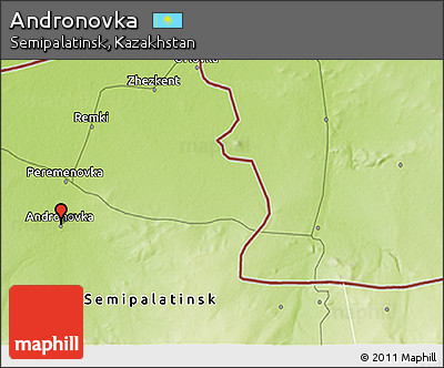 Physical 3D Map of Andronovka