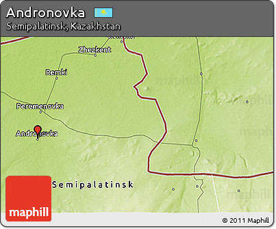 Physical 3D Map of Andronovka