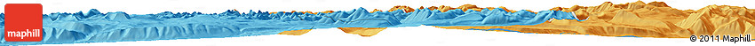 Political Horizon Map of the Area around 50° 55' 47" N, 89° 19' 29" E