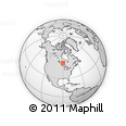 Outline Map of the Area around 50° 55' 47" N, 90° 1' 30" W, rectangular outline