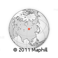 Outline Map of the Area around 50° 55' 47" N, 96° 58' 29" E, rectangular outline