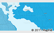Political 3D Map of the area around 50° 55' 47" N, 98° 31' 30" W