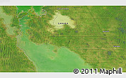 Satellite 3D Map of the area around 50° 55' 47" N, 98° 31' 30" W
