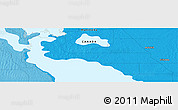 Political Panoramic Map of the area around 50° 55' 47" N, 98° 31' 30" W