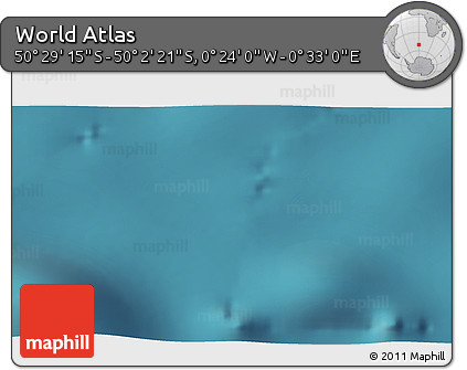 Satellite 3D Map of the Area around 50° 15' 48" S, 0° 4' 30" E