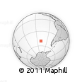 Outline Map of the Area around 50° 15' 48" S, 108° 43' 29" W, rectangular outline