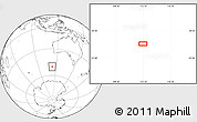 Blank Location Map of the area around 50° 15' 48" S, 113° 7' 30" E
