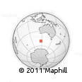 Outline Map of the Area around 50° 15' 48" S, 117° 22' 30" E, rectangular outline