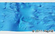 Physical 3D Map of the area around 50° 15' 48" S, 125° 1' 30" E