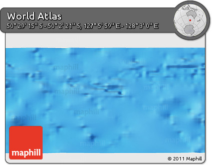 Physical 3D Map of the Area around 50° 15' 48" S, 127° 34' 30" E