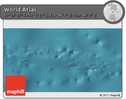 Satellite 3D Map of the Area around 50° 15' 48" S, 129° 16' 30" E